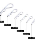 Heavy Duty Zinc Plated Hair Pin Cotter Pin And Hitch Pin Assortment Kit 150 Pieces displayed in six sizes