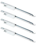 Four zinc plated alloy steel sliding brackets for Heavy Duty Metal Drop Leaf Table Supports 4PK, ideal for folding kitchen and RV tables.