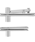 Heavy-Duty Stainless Steel Pivot Door Hinges For Wood And Aluminum Doors With 360 Degree Shaft, Silent Hydraulic Buffer For Smooth Soft-Close