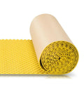 Self Adhesive Acoustic Foam Sheets Heavy Duty Egg Crate Soundproof Panels Yellow Roll for Podcast Rooms, 1 Roll