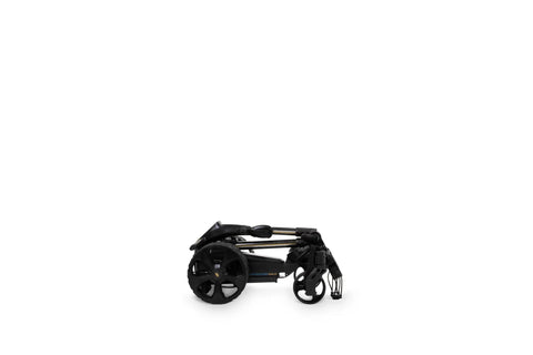 Pro Level Electric Golf Cart With Smart Remote Control And All Terrain Grip folded for easy transport and storage.