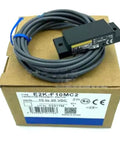 E2K-F10MC2 Proximity Sensor, 10-30VDC, 10mm NPN-NC displayed with packaging and cable for inline detection and industrial automation.