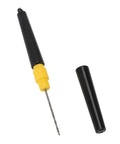 Double Ended Carp Bait Drill And Threading Tool With Protective Lids Pro Grade Stainless Steel And ABS Body Compact Portable Design For Boilies Pellets Paste Baits No Fuss Fishing Essentials, shown with lid off