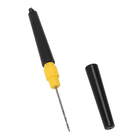 Double Ended Carp Bait Drill And Threading Tool With Protective Lids Pro Grade Stainless Steel And ABS Body Compact Portable Design For Boilies Pellets Paste Baits No Fuss Fishing Essentials, shown with lid off