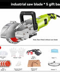 Powerhouse Handheld Wall Groove Cutting Machine for Brick and Concrete 4800W Circular Saw with Deep Slotting Capability, no blade included.