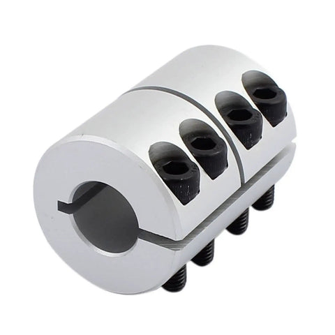 8mm To 14mm Shaft Coupling D32mm By L45mm Rigid Aluminum Alloy Stepper Motor Coupler For 3D Printer CNC DIY Encoder close-up