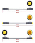 3 Pin Ebike Extension Cable Waterproof Ip66 Connector For Electric Bike Scooter, 55cm black cable