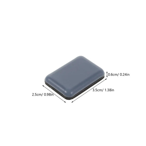 12 Pack PTFE Furniture Sliders For Chairs And Stools With Adhesive Pads, slider dimensions 2.5cm by 3.5cm, quiet glide floor protector
