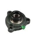Heavy Duty 1 Inch Bore Three Bolt Flange Bearing With Lock Collar for Pillow Block Mounted Unit, close-up view