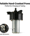 Emergency Hand Crank Radio And Portable Generator For Camping And Power Outages, internal mechanism detail