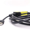 USB To RS232 CNC Programming Cable For Fanuc With DB25 Pin Data Transfer Cable 2.5m Length Windows Compatible 7 8 10 XP Vista CNC Download Cable Serial Data Exchange, USB end