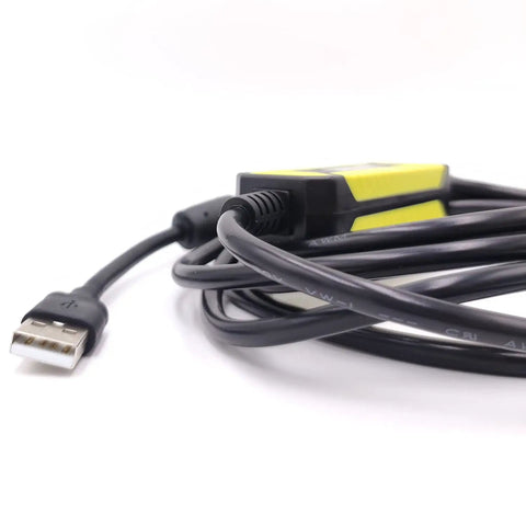USB To RS232 CNC Programming Cable For Fanuc With DB25 Pin Data Transfer Cable 2.5m Length Windows Compatible 7 8 10 XP Vista CNC Download Cable Serial Data Exchange, USB end