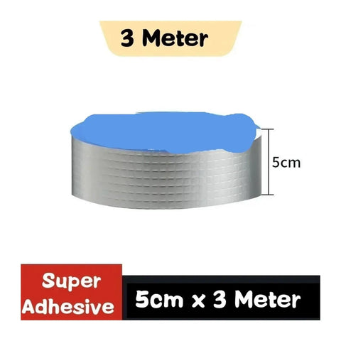 Self Adhesive Butyl Patch Seal Tape 5cm By 3m Waterproof Roll