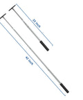 Telescoping Magnetic Pickup Tool With Bendable Hose Extends From 16 To 42 Inches, 78 Lb Magnet, shown extended at 22 and 42 inches