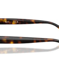 Ritual Oval Sunglasses Havana Green 53mm Slim Temples Designed For Narrow Faces, side view of tortoise shell frame and green lenses
