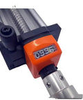 Beefy Manual Hand Wheel Linear Motion Stage With 100 200 300 400 500mm Stroke SFU1610 Ball Screw Sliding Table Module For CNC Machines Robotics And Automation Position Counter Included, orange counter close-up