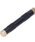Portable 13cm Emergency Fire Piston Fire Starter, Metal Compression Piston Tool, black aluminum with brass ends, pocket-sized survival gear
