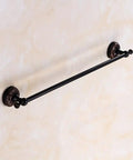 Oil Rubbed Bronze Towel Bar Wall Mount Dope Durable Solid Brass Towel Holder For Bathroom 23.6 Inch Copper Tone Finish