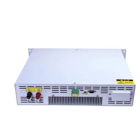 No Sweat Setup Programmable AC DC Power Supply 220VAC To 80VDC 4000W back view showing ports and safety labels.