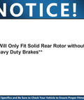 Notice about fitment for Brake Kit With 12.80 Inch Front Rotors And 12.99 Inch Rear Rotors Plus Ceramic Brake Pads