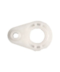 OEM white plastic 5304511026 Refrigerator Door Closer Hinge Bearing Closing Cam for Crosley Kenmore Tappan models, top view