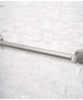 Sturdy 24 Inch Wall Mounted Shower Grab Bar ADA Compliant Satin Nickel Finish Built Tough Zinc Die Cast And Stainless Steel Construction