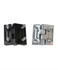 Beefed Up Black Zinc Alloy Door And Cabinet Hinge Set For Furniture, Corner Hinges With Screws Included, Durable, Quiet, And Solid