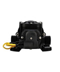 Front view of a 12V DC Self Priming Water Pump with 1.6 GPM Diaphragm 65 PSI Half Inch NPT, ideal for RVs and marine use.