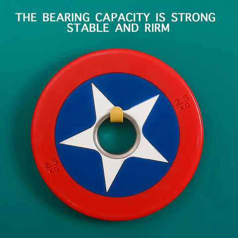 Colorful Nordic Style Easy Install Self Adhesive Wall Hook with star design emphasizes strength and stability on green background