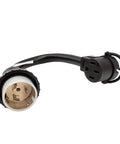 Beefy 50A Shore Power Adapter Cord For RV And EV 1.5ft NEMA SS2 50P To 14 50R CS6365 with copper terminals.