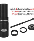 Bike Stem Riser Extender 1 1/8 Inch Aluminum Alloy Adjustable Handlebar Riser Adapter with gaskets and bolt