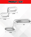 Motorcycle Exhaust Pipe Bracket 2 Pack Z Shape Stainless Steel Muffler Hanger Mount Clamp Universal Fit dimensions