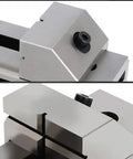 Heavy Duty Two Inch Machine Vise Built Like A Tank For Rock Solid Clamping On CNC Mills and Surface Grinders, close-up of jaws.