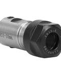 Heavy Duty ER11 Collet Block Chuck Holder For Lathe Milling Machines With 35mm Body Length And 10mm Axle Hole Featuring Premium Construction For Secure Spindle Motor Shaft Clamping In Tough Machining Jobs That Need To Be Done Right, close-up view of chuck holder.