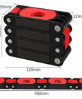 Multi-Fold Magnetic Spirit Level Measuring Ruler For Woodworking, Home in folded and extended positions, 480mm length