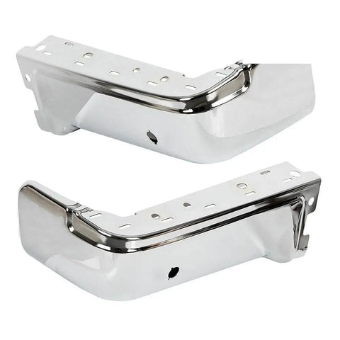 Upgrade Your Ride With Premium Steel Rear Bumper End Caps For Ford F150 2009-2014 Chrome Finish Left And Right Side Fitment Includes FX4 Lariat Platinum STX XL XLT SVT Raptor Limited Models Perfect Upgrade! chrome steel rear bumper end caps pair
