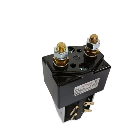 Heavy Duty 48 Volt 200A Solenoid Relay Switch Contactor SW180 for Electric Forklift, close-up view showing terminals.
