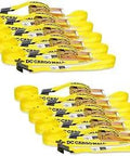 Heavy Duty 2 Inch By 27 Foot Tie Down Ratchet Straps With Flat Hooks Pack Of 10 Yellow Cargo Tie Downs for Trucks and Trailers