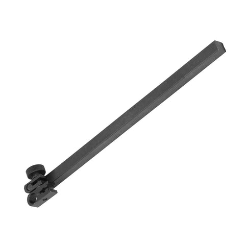 Aluminium alloy height adaptor shaft extender with adjustable clamp at base for precise measurements