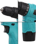 Heavy Duty 12V Cordless Drill Driver With Solid Metal Body And 25 Plus 1 Torque Settings For Hassle Free Diy Fixes And Furniture Assembly Compact One Handed Design detail focusing on drill trigger and torque settings.