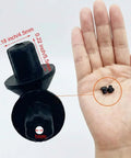 16 Piece Stove Grate Rubber Feet Set 5304475129 Replacement showing size against hand
