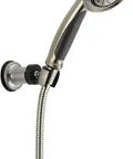 Adjustable Wall Mount Hand Shower Brilliance Stainless Easy Install 2.5 GPM Water Flow Flexible Hose Durable Stainless Finish