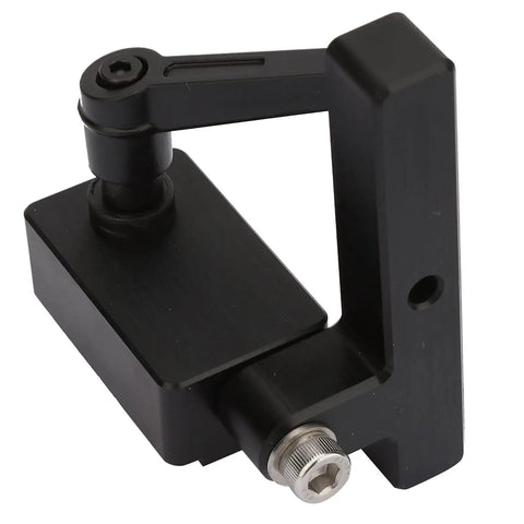Heavy Duty Woodwork T Slot Miter Chute Limiter With Quick Handle For Standard TTrack DIY manual tool black metal construction