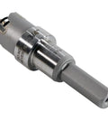 Heavy Duty 3 4 Inch Carbide Hole Cutter Rips Through Metal Sheets Like Hot Butter Cuts Crisp Holes In Stainless Steel Iron Copper Brass Up To 3 16 Thick Shop Grade Power Tool Bit, close-up view of cutting head.