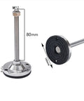 Heavy Duty Stainless Steel Leveling Feet For Furniture Adjustable Height Non Slip Support Feet Easy Install Durable Anti Scratch Build Stable Balance No Wobble And Floor Safe Construction, M12, 80mm