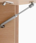 40N Gas Struts For Cabinets 6 Inch Lift Supports Soft Open Lid Stay installed on wooden cabinet door