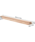 Two Pack Wooden Drawer Slides With Center Mount Bottom Track For Dresser Repair And Furniture Assembly Kicking Ass With Ez Glide Movement And Boss Grade Reinforced Tracks For Quick And Dirty Upgrades 40cm wooden slide with metal mount.