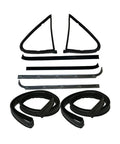 Ford F 250 Full Size Pickup 1980 1986 Front Door Window Glass Seal Kit 8 Piece Weatherstripping Set Driver And Passenger Side OE Standard Quality