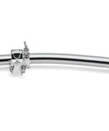 Rock Solid Drum Rack Wing Expansion Bar Adds 24 Inch Curved Space For Quick Cymbal Mounting, chrome curved drum wing bar.