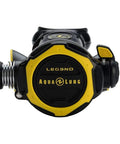 Front view of Leg3end Octopus Regulator with Pneumatically Balanced Second Stage for no fuss easy breathing at any depth dive